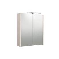 URBAN, Veidrodinė spintelė su apšvietimu LED, IP44, 60 cm, pilkas kašmyras