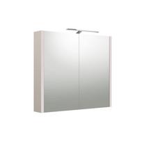URBAN, Veidrodinė spintelė su apšvietimu LED, IP44, 80 cm, pilkas kašmyras