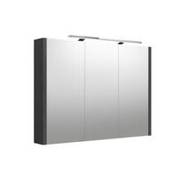 URBAN, Veidrodinė spintelė su apšvietimu LED, IP44, 100 cm, pilka matinė