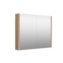 SCANDIC, spintelė su veidrodžiu, 80cm, šviesus ąžuolas