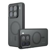 Magsafe smūgiams atsparus matinis telefono dėklas Xiaomi 15 Pro 14T 13T 13 14 Ultra Redmi A4 akrilinis kietas bamperis magnetinis dangtelis korpusas for Xiaomi 14 juoda