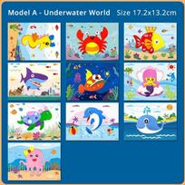 10 Pcs 3D EVA Foam Sticker Creative Art Craft Kit ideal for Children Boys Girls DIY Cartoon Animal Transportation Painting Education