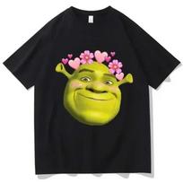 Shrek T-shirt Moterims Korėjietiški Drabužiai Grafinis Vintage Psichodelinis T-shirt Klasikinis Universitetas Moterims Psichodelinis Vintage Grafinis S yellow