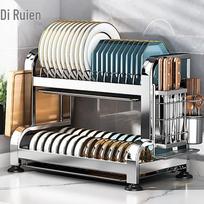 Drui'en 304 Stainless Steel Kitchen Dish Drying Rack white