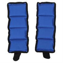 2Pcs Leg Ankle Wrist Sand Bag Weights Strap Strength Training Equipment for Gym Fitness Yoga Running blue