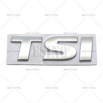 Automobilio stilius 3D TSI Metalo Lydinio Lipdukas Emblema Galinės Bagažinės Ženklelis Sparno Lipdukas Automobilio Kėbulo Lipdukas Volkswagen Golf Passat Tiguan UT8 8 x 2.5 cm white