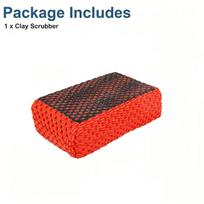 1/2Pcs Car Clay Bar Sponge Microfiber Auto Paint Sludge Mud Cleaner Detailing Tool as the picture red