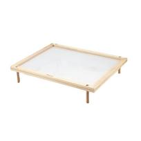 Stackable 2-Tier Food-Dryer Holder Wooden Pasta Drying Rack Food Dryer with Net  Kitchen 1 Layer white