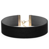 Punk Gotiški Velvetiniai Chokeriai Karoliai Moterims Mergaitėms Raudonas Juodas Choker Papuošalai collier ras du cou brown