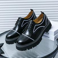 Prabangus Prekės ženklas Vyriški Stori Padai Batai Britiško Stiliaus Odiniai Verslo Nauji Laisvalaikio Suvarstomi Formalūs Oxfords Batai Vestuvių Šventei 38 gray