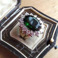 Accessories Light Luxury Diamond-Encrusted Zircon Rings Emeralds Are Popular No. 5