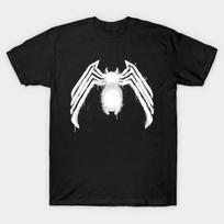 Asian Size Men Print T-shirt We Are Symbiote No-Cut Heat Transfer Print Cotton Tshirt M juoda