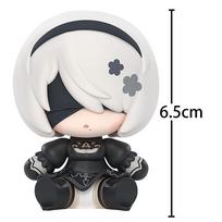 Nier Anime 9s A2 figure 2B Yorha No.2 Type B action Figure 2B Figurine Adorable Q-version Model statue Collection Ornament playthings Present 6.5CM white