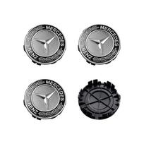 For Mercedes-Benz CLA CES CLS SLK GLK CLK SLS CLG GLE GLC GLB EQC GLA GLS SLC 56mm Car Emblem Tire Wheel Hub Cap Rim Covers Auto Decorate Accessories juoda