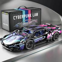 Techninis lenktyninio sportinio automobilio modelio konstruktorius Miesto mechaninis greičio transporto priemonės superautomobilio kaladėlių dėlionės žaislai vaikams suaugusiems dovana With box gray