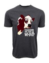 HAMBURGERS ARE MADE OF WHAT GRAPHIC T-SHIRT M
