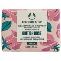 The Body Shop British Rose Cleansing Face & Body Bar valomasis veido ir kūno muilas, 100 g