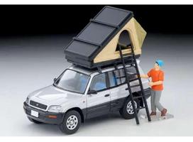 PRE-ORD3R Tomica Limited Vintage Modeliukas 1/64 Toyota RAV4J V with tent and figure, silver