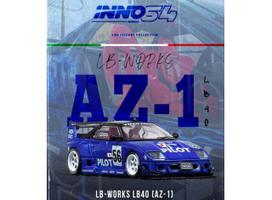 PRE-ORD3R Inno64 Modeliukas 1/64 Mazda AZ-1 Liberty Walk LB40 *Pilot*, blue