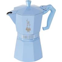 Bialetti Moka Exclusive 6-Cup kavinukas, šviesiai mėlynas