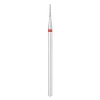 EXO PRO deimantinis nagų frezos antgalis, apvalus kūgis, 1.0 mm, raudonas