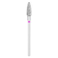 EXO PRO kietlydinio nagų frezos antgalis ovalus 5.0 mm violetinis
