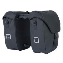 Šoniniai krepšiai ant bagažinės AtranVelo COMMUTER // 2x26 L, 17x42x35 cm, AVS ir AVS SIDE fiksacija, Water-Proof (matinė juoda)