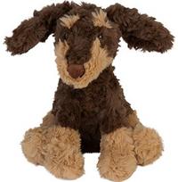 Pliušinis žaislas šuniukas taksas SOFTLINGS SCRUFFLERS Floppy Body Beanie, 23 cm