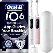 Braun iOM6d.2AC6.B Oral-B iO6 Duo Pack Elektriskā Zobu Birste White + Pink Sand Extra Handle +TC iOM6d.2AC6.B
