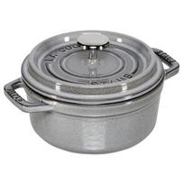 Staub La Cocotte 400 ml apvalus ketaus puodas, pilkas