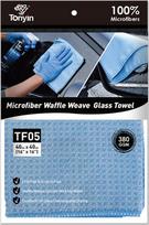 Tonyin Waffle Glass Towel — vaflinė mikropluošto šluostė stiklui