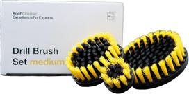 Koch-Chemie Drill Brush Set Medium — vidutinio kietumo gręžtuvo šepečių rinkinys