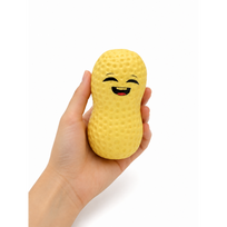 Squishy linksmas žemės riešutas – minkštas antistresinis žaislas