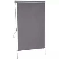 Vertikali markizė, apsauga nuo vėjo, šoninis roletas - pilka 120 x 200 cm
