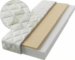 Vaikiškas čiužinys Lateksinis-Putplastinis Aloe Vera 3D 120x60 cm