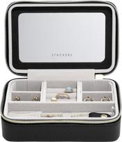Stackers Kelioninė papuošalų dėžutė Stackers Raffia Luxury, juoda