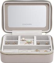 Stackers Kelioninė papuošalų dėžutė Stackers Raffia Luxury taupe