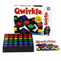 Qwirkle spalvų ir formų loginis stalo žaidimas – anglų kalba