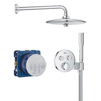 GROHE Precision SmartControl termostatinis potinkinis dušo komplektas su 260 mm skersmens trijų srovių lietaus galva