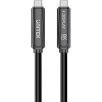 Unitek Kabel optyczny USB-C | 10Gbps | PD60W | 8K@30Hz | czarny, 12m C14178ABK01-12M