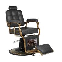 Gabbiano Boss Old Leather kirpėjo kėdė, juoda