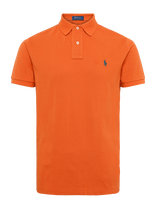 Polo Ralph Lauren - The Iconic Custom Slim Fit Mesh Polo - Megzti polo marškinėliai trumpomis rankovėmis - Oranžinė