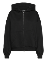 Weekday - Oversized Heavyweight Zip Hoodie - Džemperis - Juoda