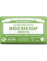 Dr. Bronner’s - Green Tea Bar Soap 140G - Muilas - Žalia