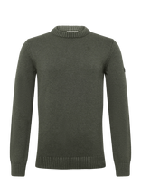 Bruun & Stengade - Bs Rapa Regular Fit Knitwear - Apvalios apykaklės megztinis - Chaki spalva