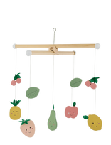 JaBaDaBaDo - Wooden Mobile Fruits - Karusėlės ant lovytės - Marga / raštuota