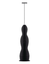 Alessi - Milk Frother In Thermoplastic, Black Whisk In Steel And Rechargeable Battery - Pieno plakiklis - Juoda