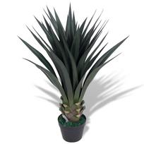 vidaXL Dirbtinė juka su vazonu, 85 cm, žalia