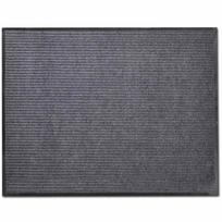 vidaXL Durų kilimėlis, pilkos spalvos, 90 x 60 cm, PVC