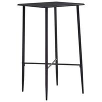 vidaXL Baro stalas, juodos spalvos, 60x60x111cm, MDF